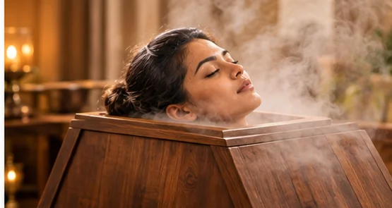 Swedana - Herbal steam box fomentation therapy