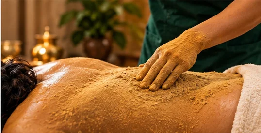 Udvartana - Herbal powder lymphatic scrub massage